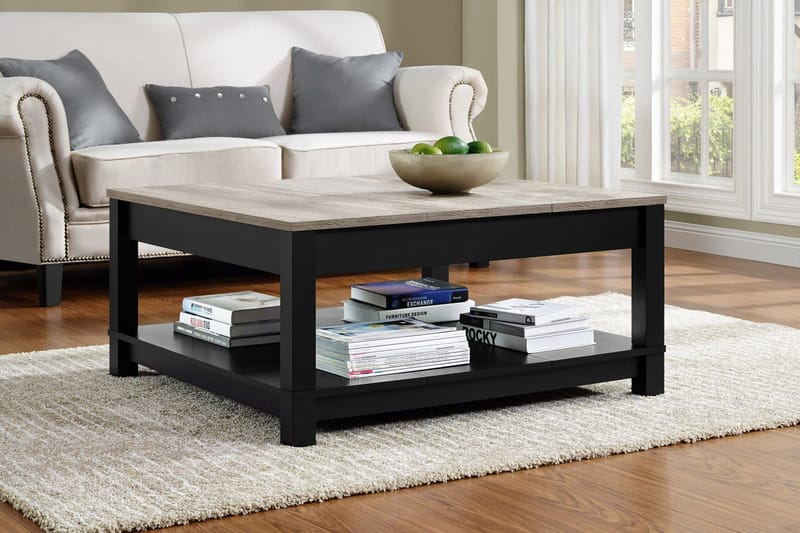 Carver Sofabord 90 cm Svart - Dorel Home - Møbler - Bord - Sofabord