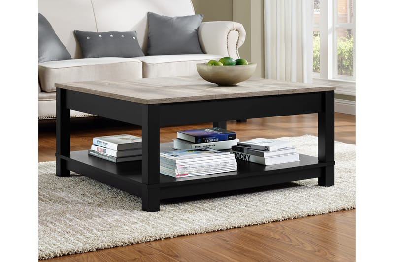 Carver Sofabord 90 cm Svart - Møbler - Bord - Sofabord