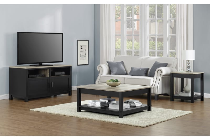 Carver Sofabord 90 cm Svart - Møbler - Bord - Sofabord