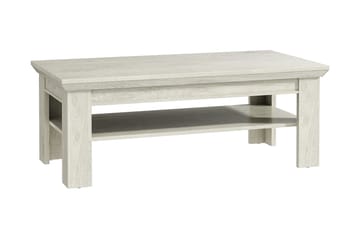 Casique Sofabord 120 cm med Oppbevaringshylle - Hvit - Møbler - Bord - Sofabord
