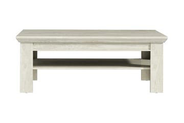 Casique Sofabord 120 cm med Oppbevaringshylle - Hvit - Møbler - Bord - Sofabord