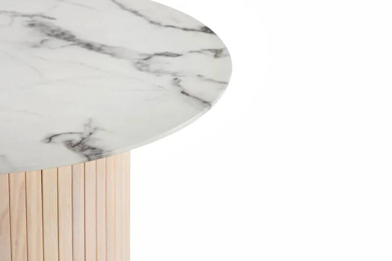 Chadron 65 cm Rundt - Hvit/Beige - Møbler - Bord - Sofabord