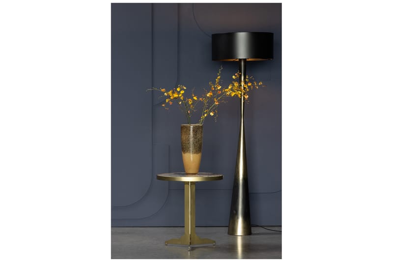 Charapo Sofabord 45 cm Rundt Marmor - Messing - Møbler - Bord - Sofabord