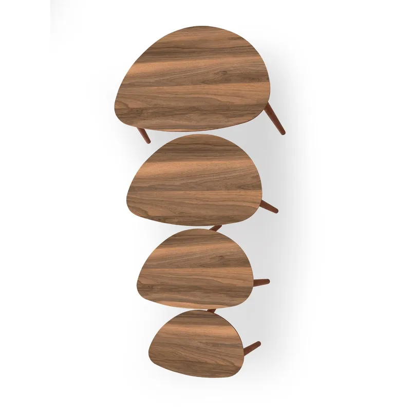 Childress settbord 68 cm - Valnøtt - Møbler - Bord - Sofabord - Kistebord