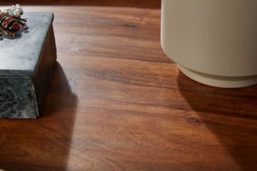 Cindal 71 cm Ovalt Sofabord med Hevet Kant i Valnøtt - Brun - Møbler - Bord - Sofabord