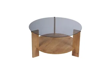 Sofabord Clara 75 cm med Glassplate