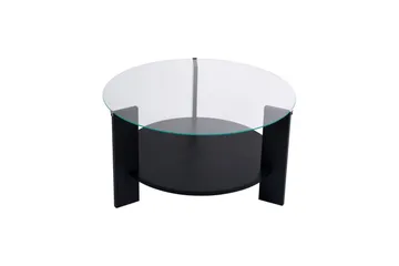 Sofabord Clara 75 cm med Glassplate