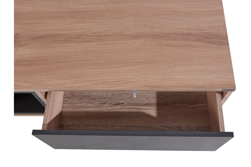 Cobham 120 cm Rektangulært Sofabord med Skuffer i Malt Tre - Lysebrun - Møbler - Bord - Sofabord