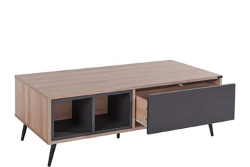 Cobham 120 cm Rektangulært Sofabord med Skuffer i Malt Tre - Lysebrun - Møbler - Bord - Sofabord