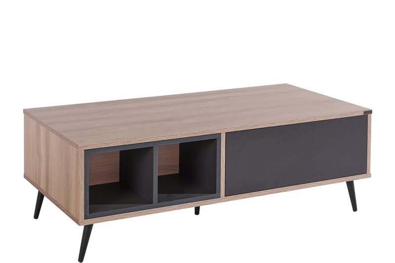 Cobham 120 cm Rektangulært Sofabord med Skuffer i Malt Tre - Lysebrun - Møbler - Bord - Sofabord