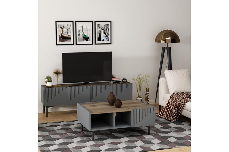 Coffee Table Antrasitt|Valnøtt - Møbler - Bord - Sofabord