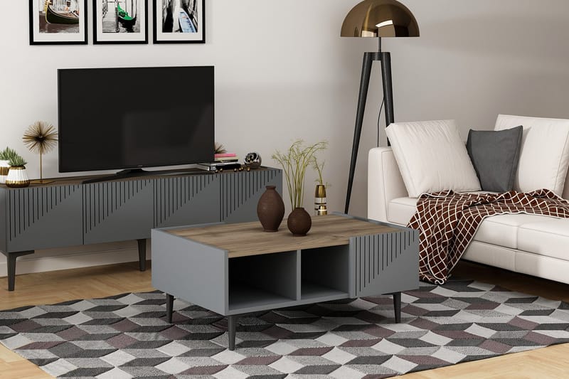 Coffee Table Antrasitt|Valnøtt - Møbler - Bord - Sofabord