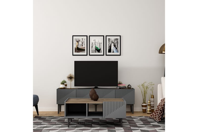 Coffee Table Antrasitt|Valnøtt - Møbler - Bord - Sofabord