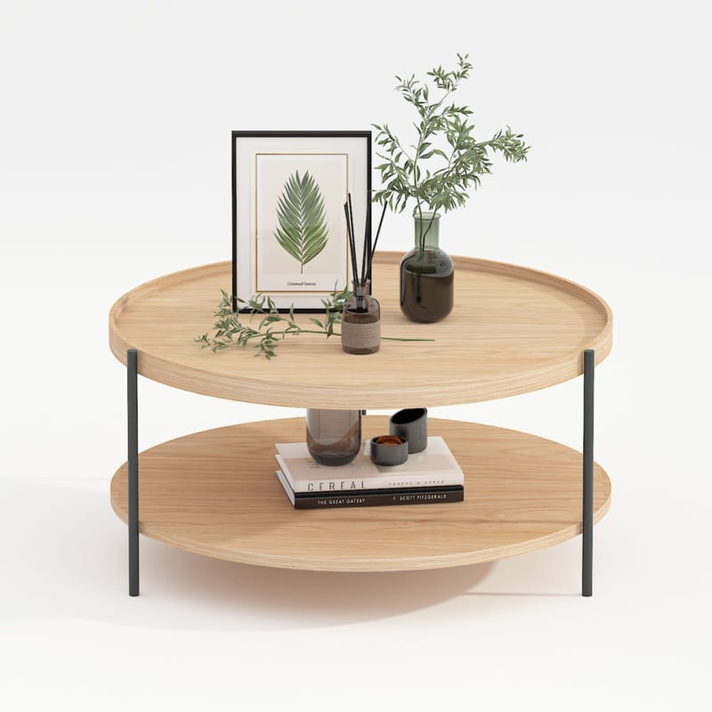 Coffee Table HOME4YOU - Beige - Møbler - Bord - Sofabord