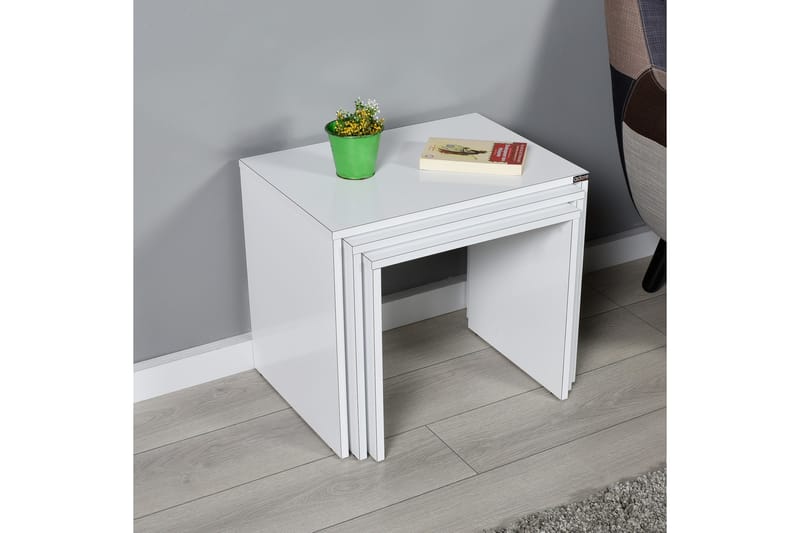 Coffee Table Hvit høyglans - Møbler - Bord - Sofabord