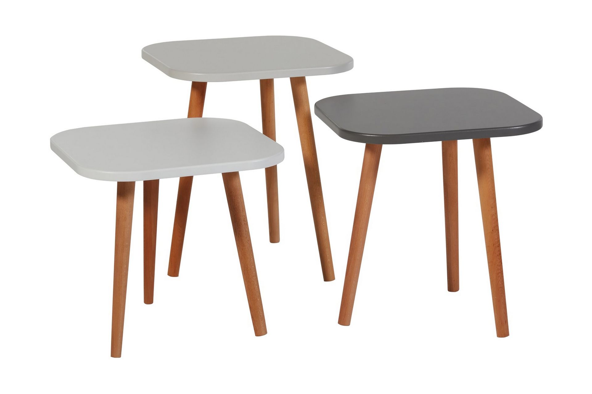 Comfortale Settbord 40x47x40 cm - Lysegrå - Møbler - Bord - Sofabord