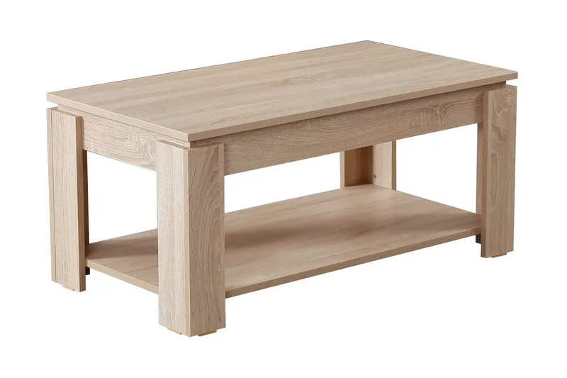 Comfortale Sofabord 104 cm med Oppbevaringshylle - Bok - Møbler - Bord - Sofabord