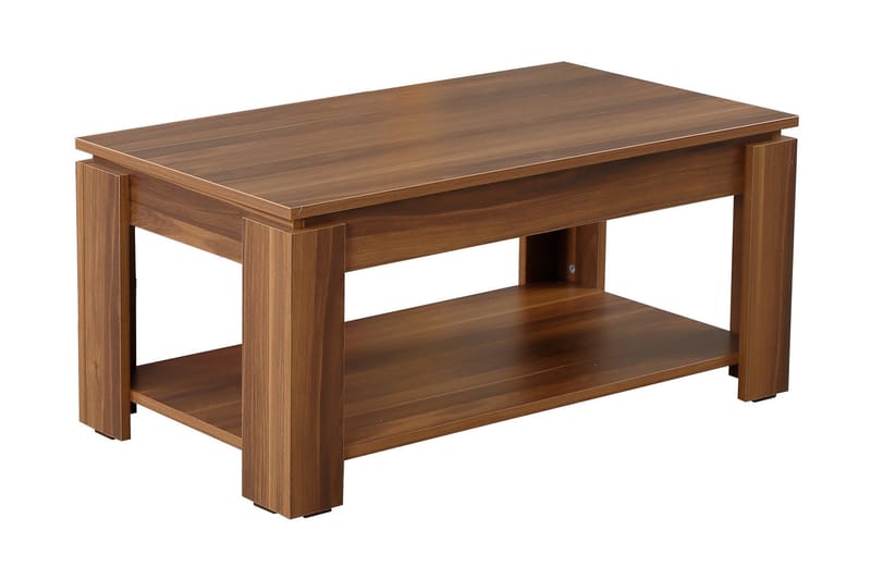 Comfortale Sofabord 104 cm med Oppbevaringshylle - Valnøttsbrun - Møbler - Bord - Sofabord
