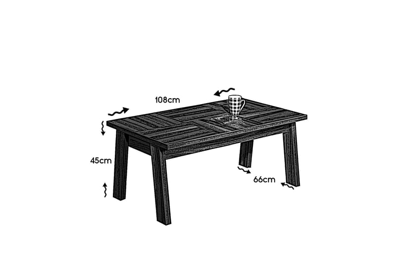 Comfortale Sofabord 108 cm - Tre - Møbler - Bord - Sofabord