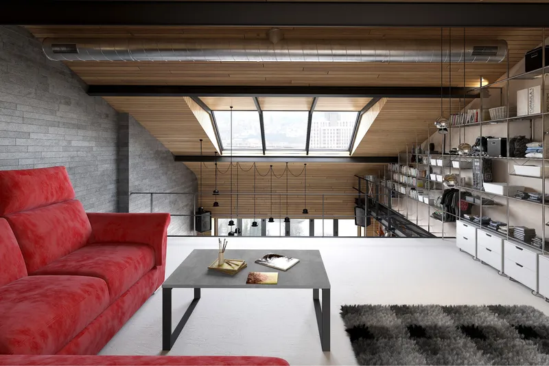 Connel Sofabord 90 cm - Betonggrå/Svart - Møbler - Bord - Sofabord