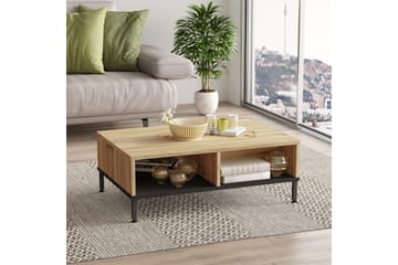 Cranner Sofabord 90 cm - Natur/Svart - Møbler - Bord - Sofabord