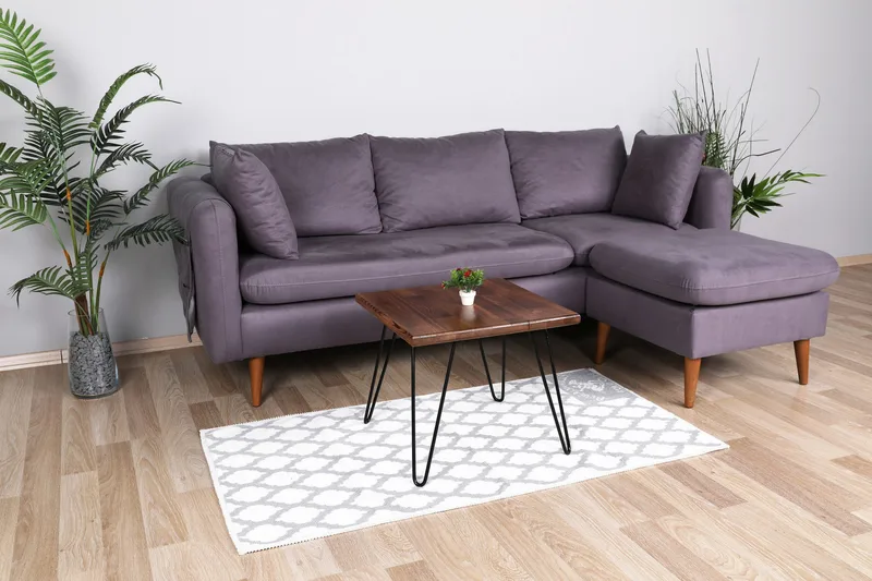 Crodux Sofabord 50 cm - Valnøttsbrun/Svart - Møbler - Bord - Sofabord