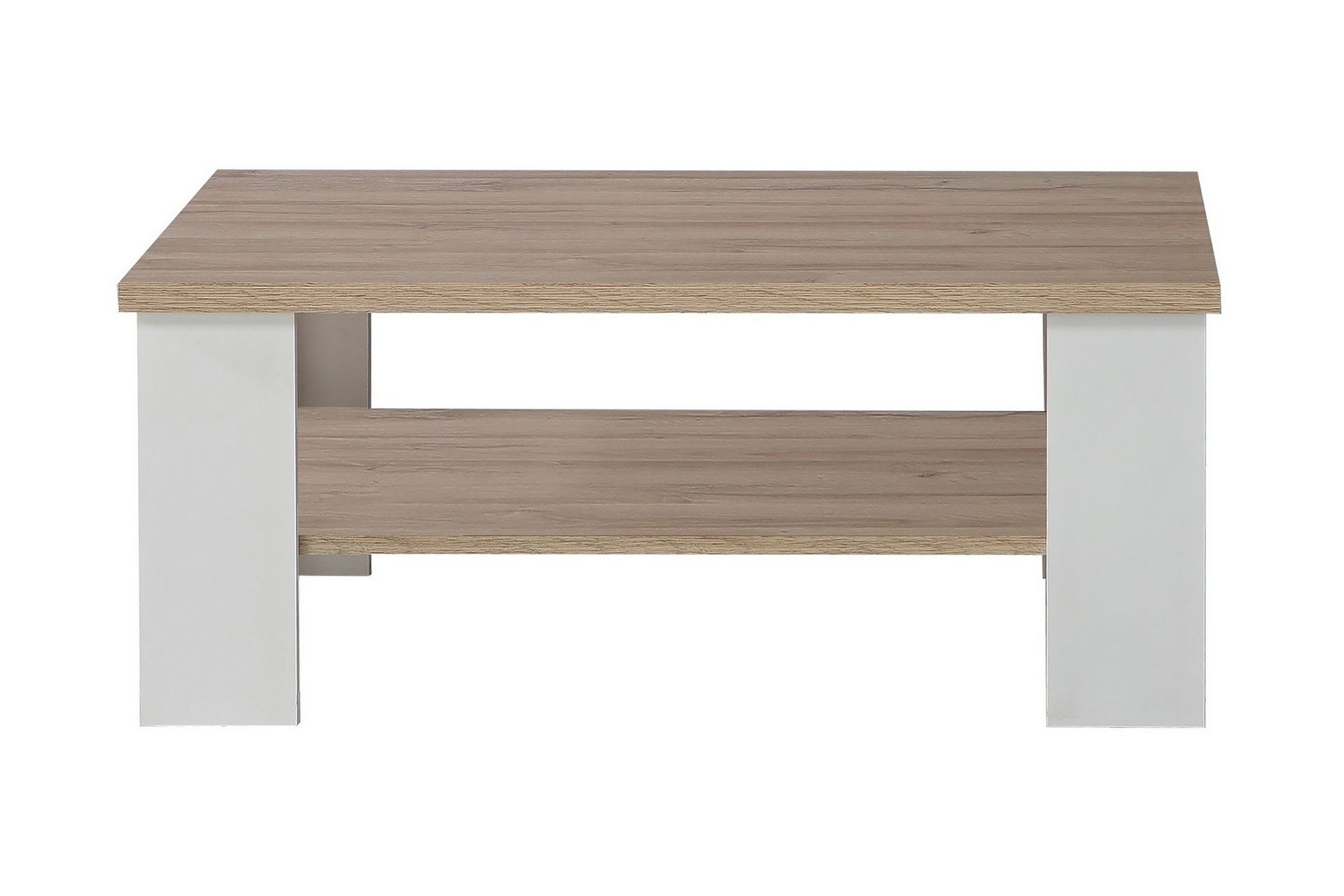 Crumpton Bord 107 cm - Hvit/Brun - Møbler - Bord - Sofabord