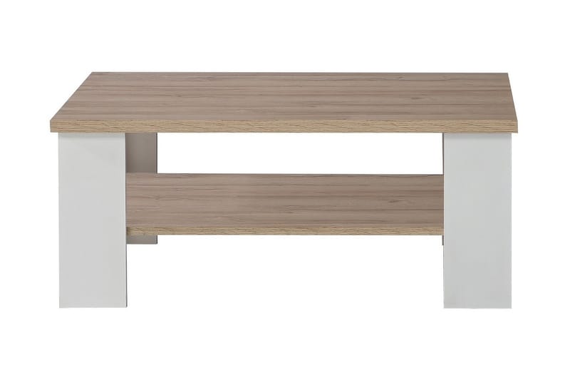 Crumpton Bord 107 cm - Hvit/Brun - Møbler - Bord - Sofabord