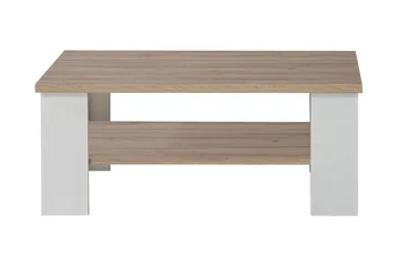 Crumpton Bord 107 cm - Hvit/Brun - Møbler - Bord - Sofabord