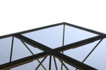 Crystal Sofabord 120 cm - Røykfarget glass/Messing - Møbler - Bord - Sofabord