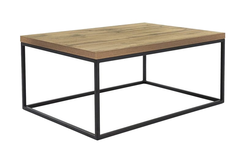 Cubica Sofabord 100 cm - Eikefarge/Svart - Møbler - Bord - Sofabord