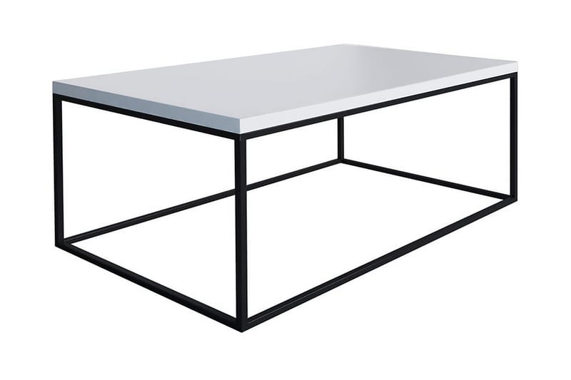 Cubica Sofabord 100 cm - Hvit/Svart - Møbler - Bord - Sofabord