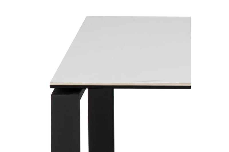 Cynthia Rektangulært Nesting Salongbord 115 cm i Keramikk med Metallben - Hvit - Møbler - Bord - Sofabord