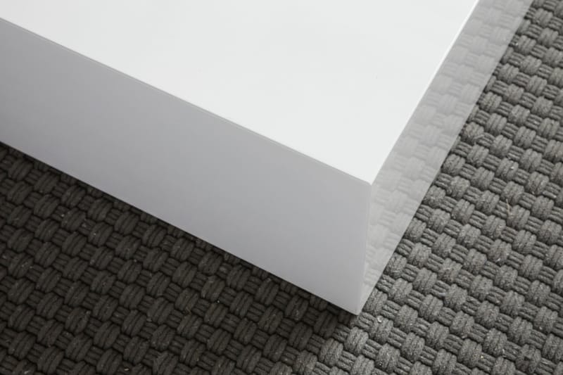 Darey Sofabord 60 cm - Hvit Høyglans - Møbler - Bord - Sofabord