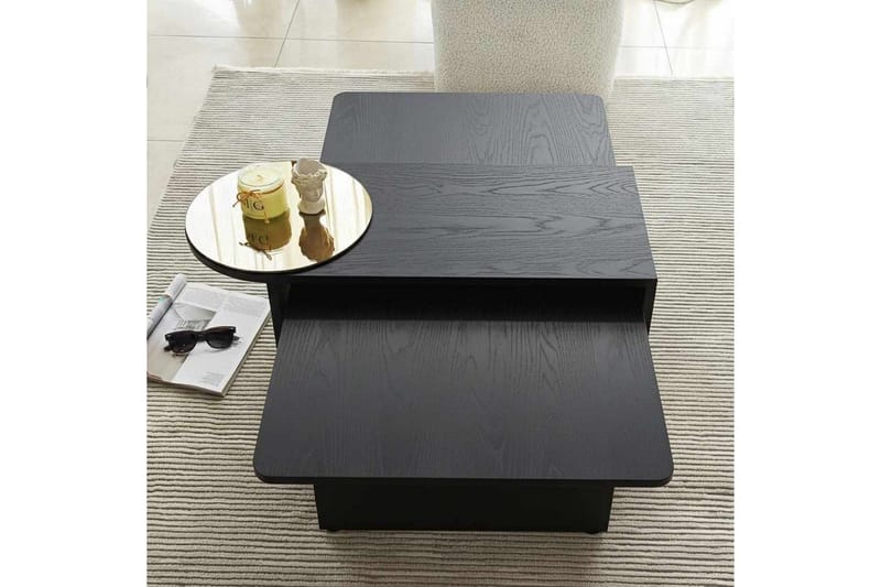 Dasina Sett med bord 105 cm - Svart - Møbler - Bord - Sofabord