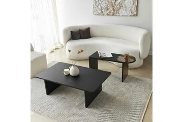Dasina Sett med bord 105 cm - Svart - Møbler - Bord - Sofabord