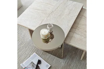 Dasina Sett med bord 105 cm - Travertin - Møbler - Bord - Sofabord