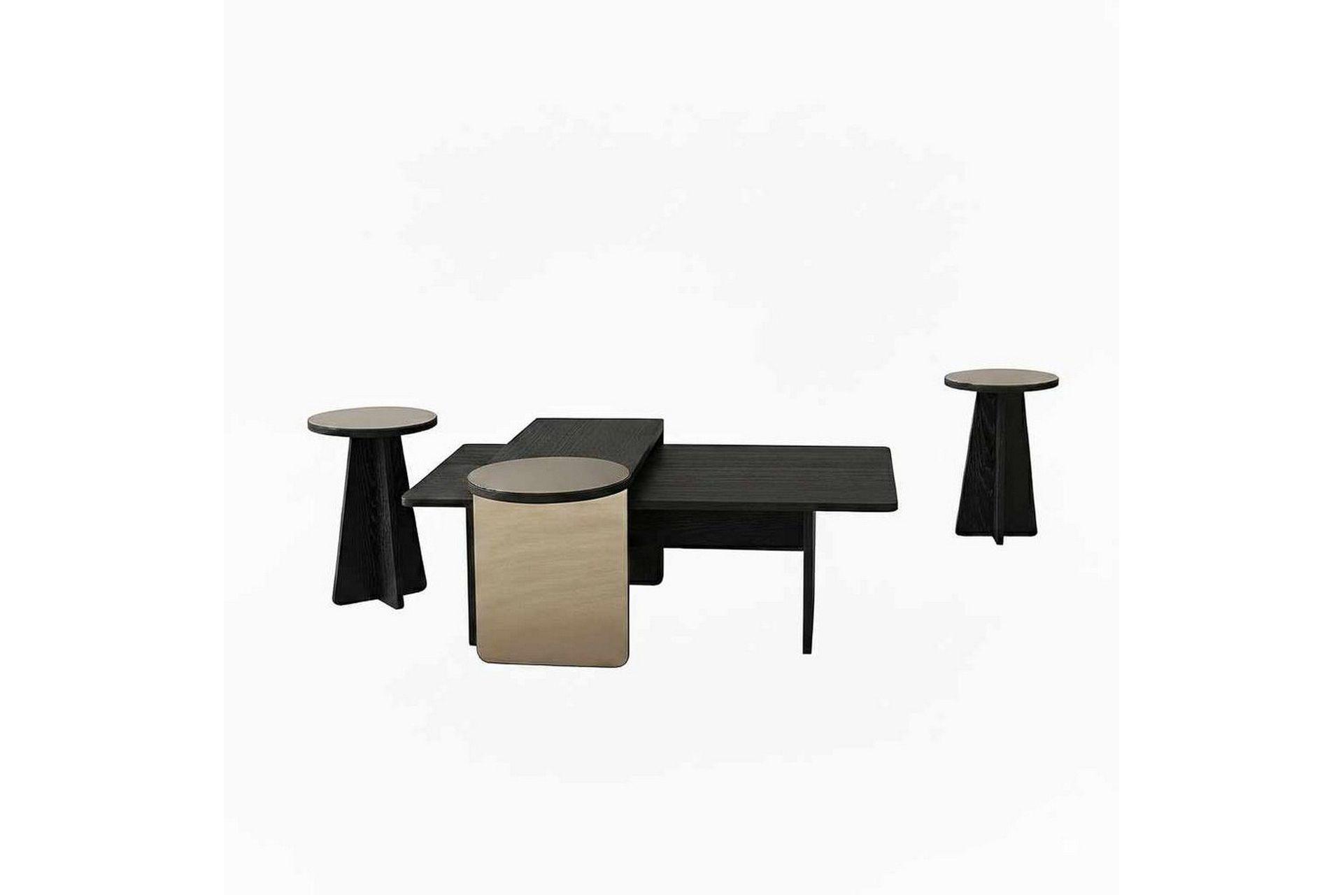 Dasina Sett med bord 82 cm - Svart