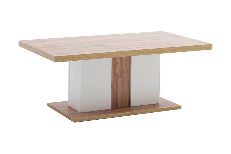 Degaust Sofabord 115 cm - Hvit/Eikefarge - Møbler - Bord - Sofabord