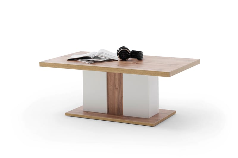Degaust Sofabord 115 cm - Hvit/Eikefarge - Møbler - Bord - Sofabord