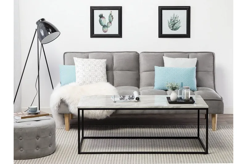 Delano Sofabord 100 cm, Hvit