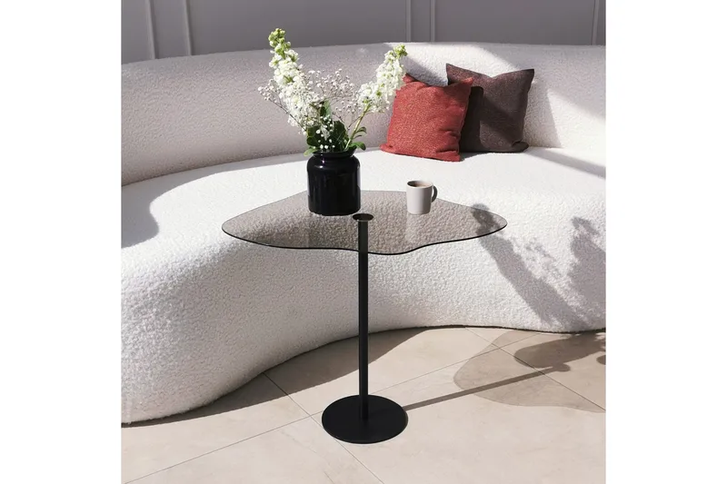 Deluxus Sofabord 60x45x60 cm Oval - Svart - Møbler - Bord - Sofabord