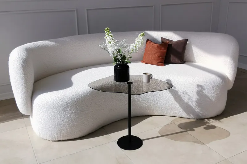 Deluxus Sofabord 60x45x60 cm Oval - Svart - Møbler - Bord - Sofabord