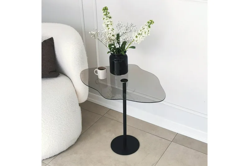 Deluxus Sofabord 60x45x60 cm Oval - Svart - Møbler - Bord - Sofabord