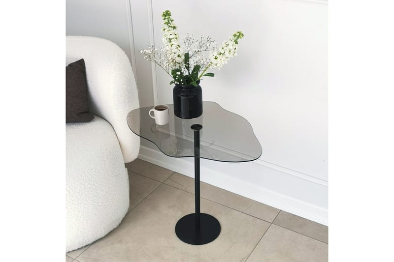 Deluxus Sofabord 60x45x60 cm Oval - Svart - Møbler - Bord - Sofabord