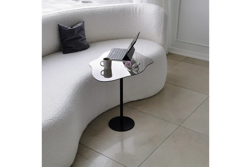 Deluxus Sofabord 60x45x60 cm Oval - Svart - Møbler - Bord - Sofabord