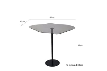 Deluxus Sofabord 60x45x60 cm Oval - Svart - Møbler - Bord - Sofabord