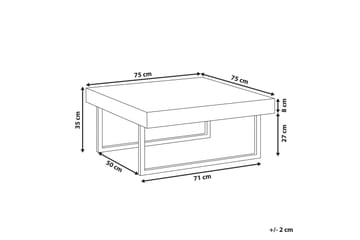 Deluz Sofabord 75 cm - Grå - Møbler - Bord - Sofabord