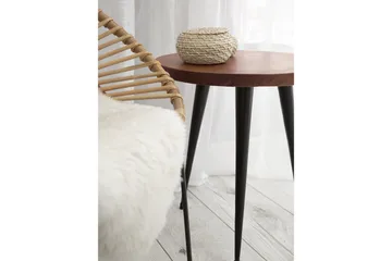 Detah 45 cm Rundt Sofabord i Teak - Brun - Møbler - Bord - Sofabord