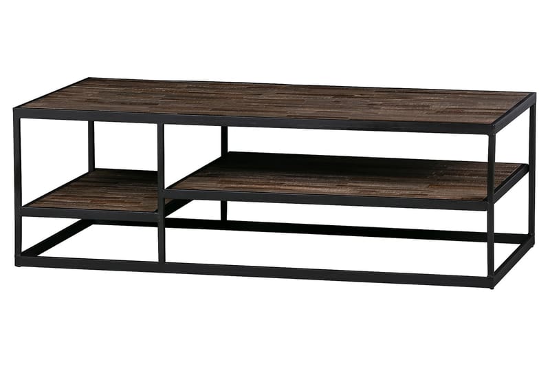 Difranco Sofabord 120 cm - Teak/Svart Jern - Sofabord